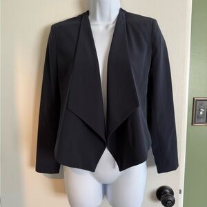 Banana Republic Navy Women's Open-Front Draped Blazer Jacket